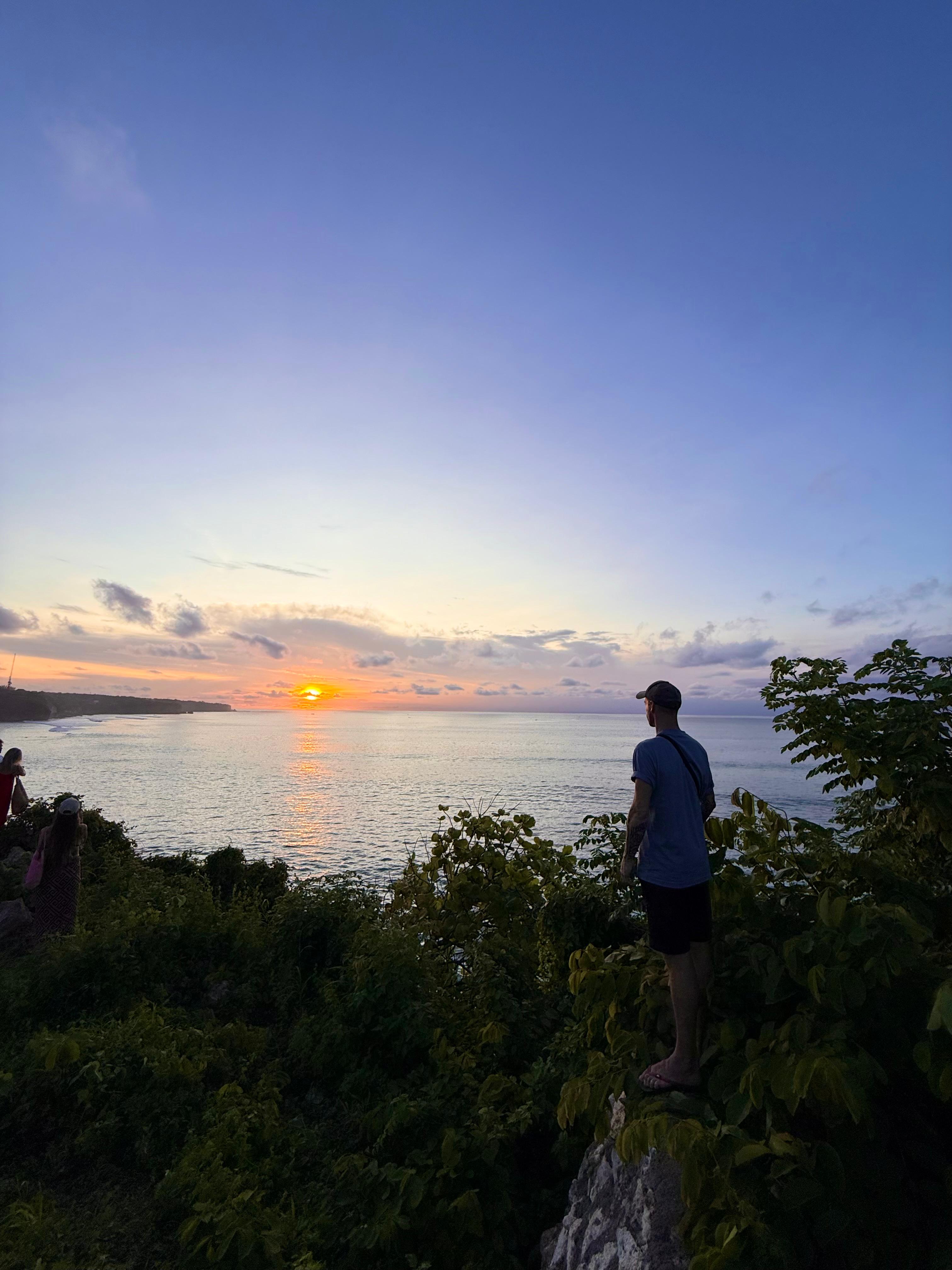 Watching the sunset over the ocean — a moment of pure happiness